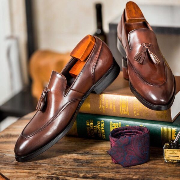 Business Casual Tassel Leather Shoes Men - Image 3