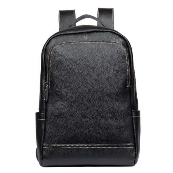 Leather men's backpack leather travel backpack - Image 5