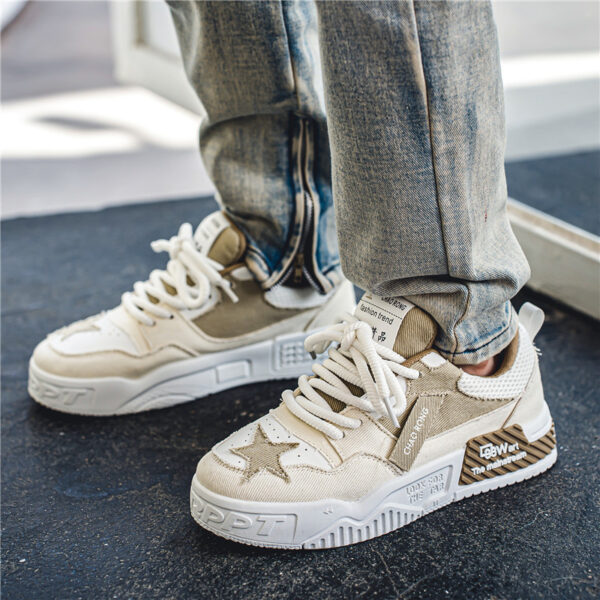Breathable Casual Canvas Flat Shoes Men - Image 2