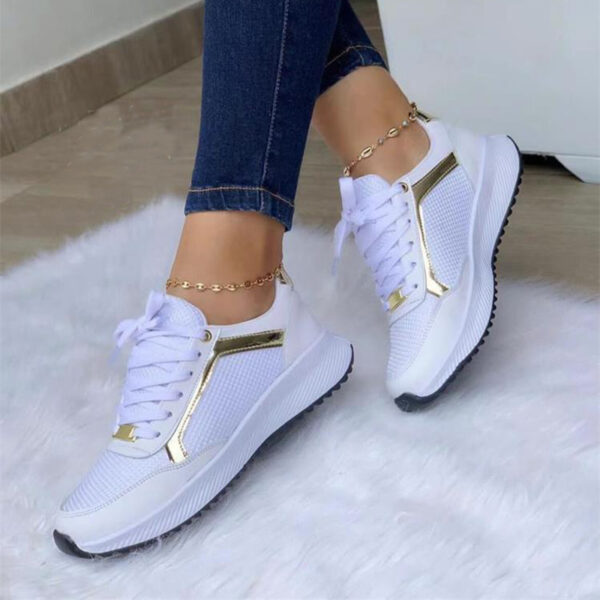 Women Sneakers Lace-up Sports Shoes - Image 3