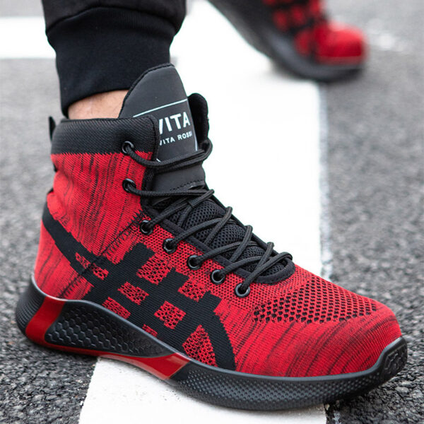 Winter Plush Boots Men Labor Protection Anti-smash Anti-puncture Work Shoes Warm Thickened Breathable Lace-up Safety Shoes - Image 10