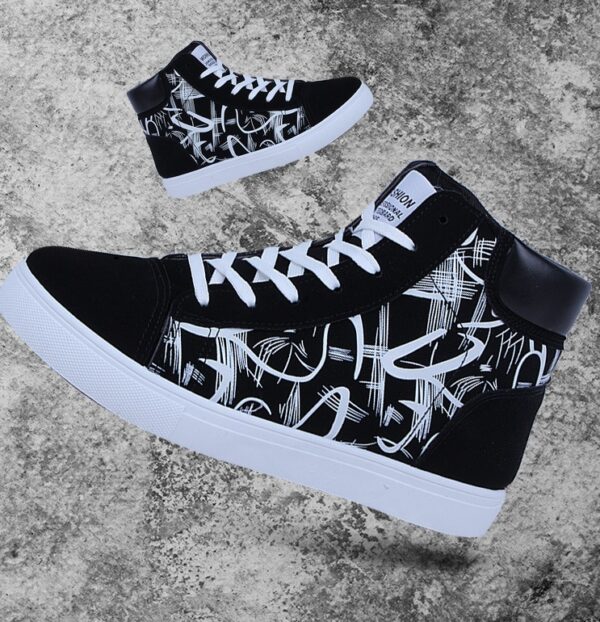 Spring high top shoes Korean Edition men''s shoes - Image 5