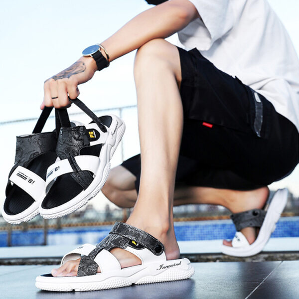 Summer Casual Outerwear Sandals And Slippers Beach Shoes Men - Image 5