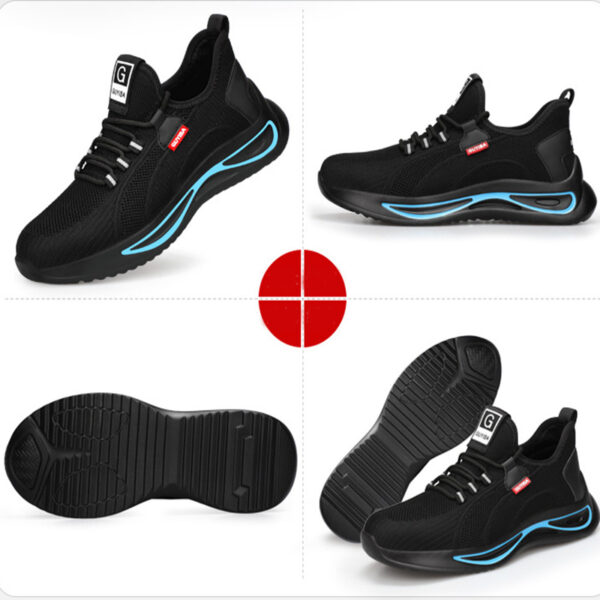 Steel Toe Shoes For Men Work Safety Shoes Nonslip Indestructible Sneakers - Image 8