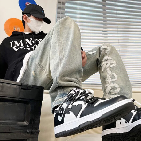 Band-Aid Niche Fashion Couple Shoes All-match Sports Skateboard Shoes - Image 3