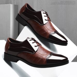 summer new shoes men's business dress large size shoes fashion hundred tower wedding shoes