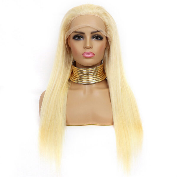 Reality golden long straight lace headgear - Image 2