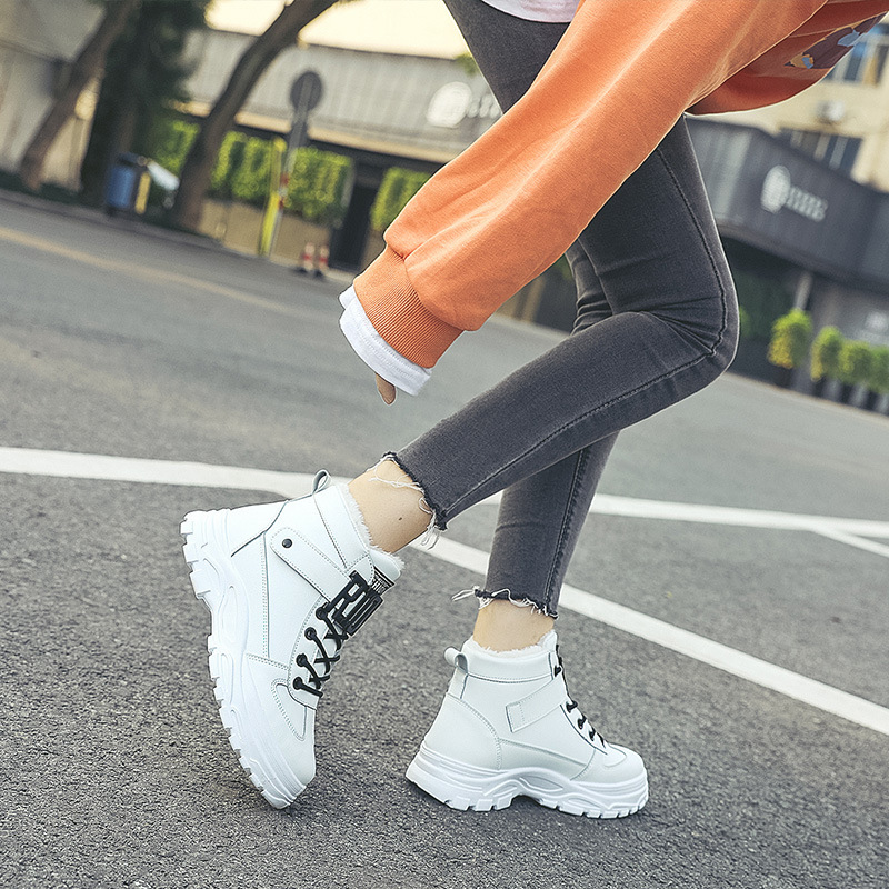 New trendy shoes women's shoes student two cotton shoes women - Image 2