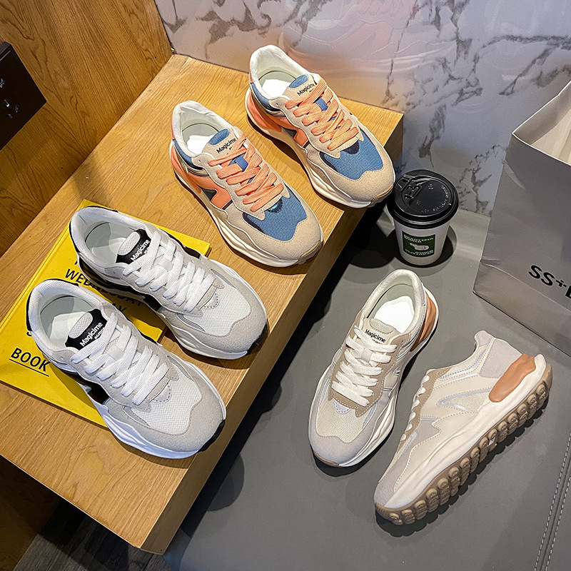 Autumn New Ins Korean Style Breathable White Shoes For Women - Image 6