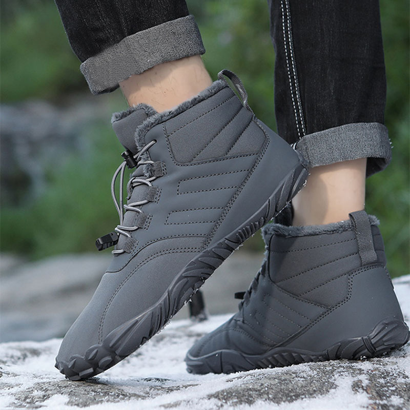 Outdoor Sports Cotton Shoes For Men And Women Winter Warm Slip-on Boots Wear-resistant Anti-ski Thickened Shoes Couple - Image 6