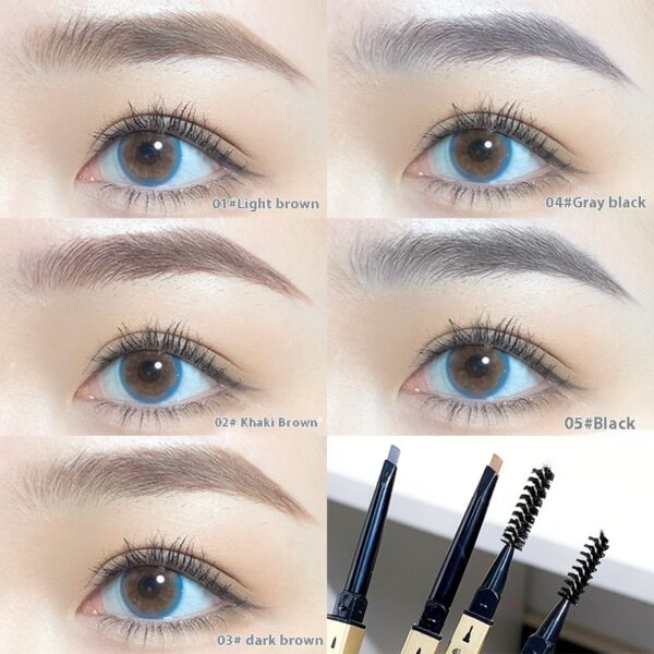 Small Gold Chopsticks Ultra-fine Eyebrow Pencil Discoloration Resistant Natural Ultra-fine - Image 8