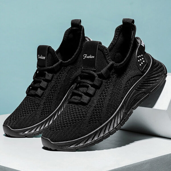Fashion Casual Sports Shoes Women Lace Up Flat Shoes Lightweight Breathable Running Mesh Sneakers - Image 7