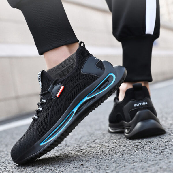 Steel Toe Shoes For Men Work Safety Shoes Nonslip Indestructible Sneakers - Image 4