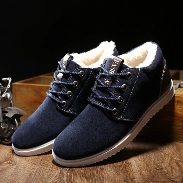 The winter men's casual shoes breathable shoes shoes 1200 British tide scrub and cotton shoes - Image 6