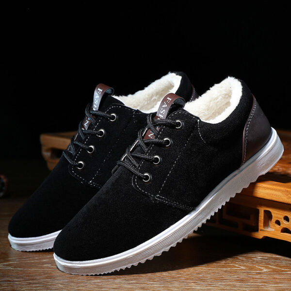 The winter men's casual shoes breathable shoes shoes 1200 British tide scrub and cotton shoes - Image 5
