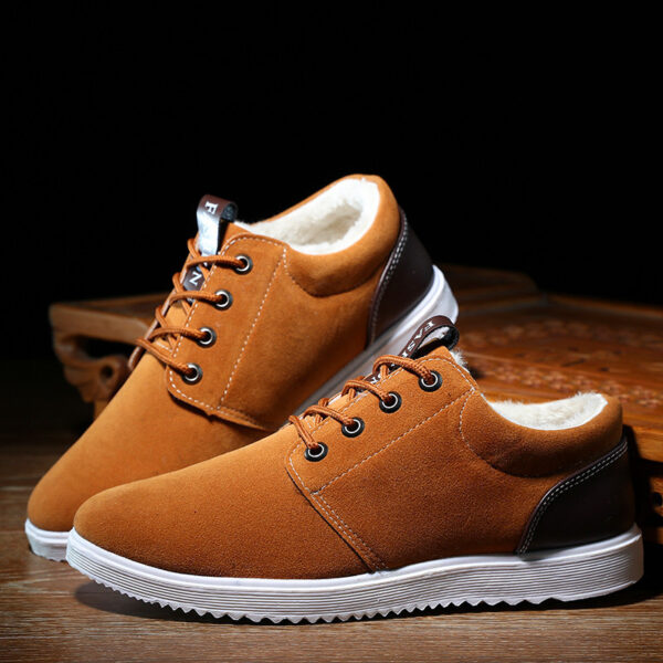 The winter men's casual shoes breathable shoes shoes 1200 British tide scrub and cotton shoes - Image 3
