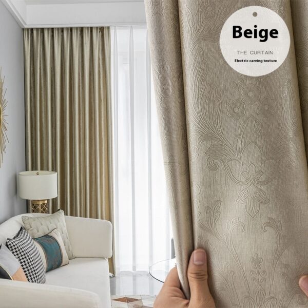 Thickened Shading Curtain Living Room Balcony Bay Window - Image 2