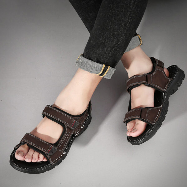 Summer Sandals Men's Velcro Sandals And Slippers - Image 7