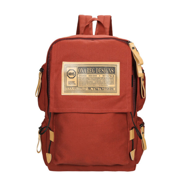 Korean Canvas Backpack, large capacity travel computer, backpack for men, female campus bag for College Students - Image 6