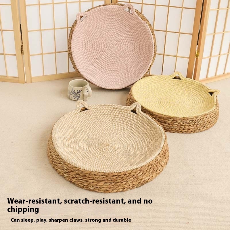 Rattan Cat Nest Cotton String Four Seasons Universal Pad - Image 3