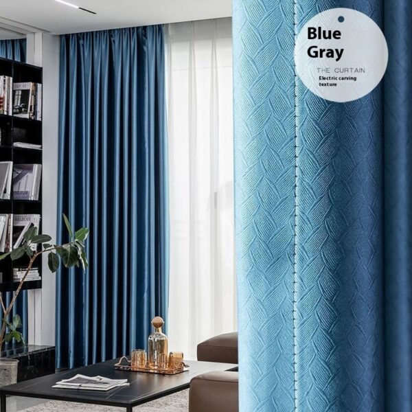 Thickened Shading Curtain Living Room Balcony Bay Window - Image 5
