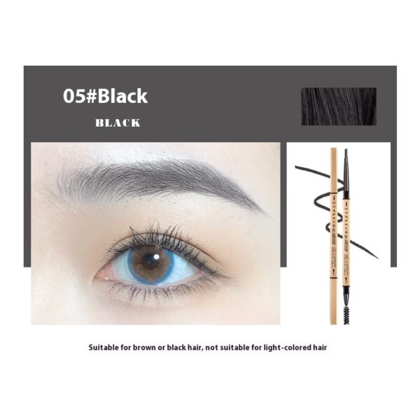 Small Gold Chopsticks Ultra-fine Eyebrow Pencil Discoloration Resistant Natural Ultra-fine - Image 6