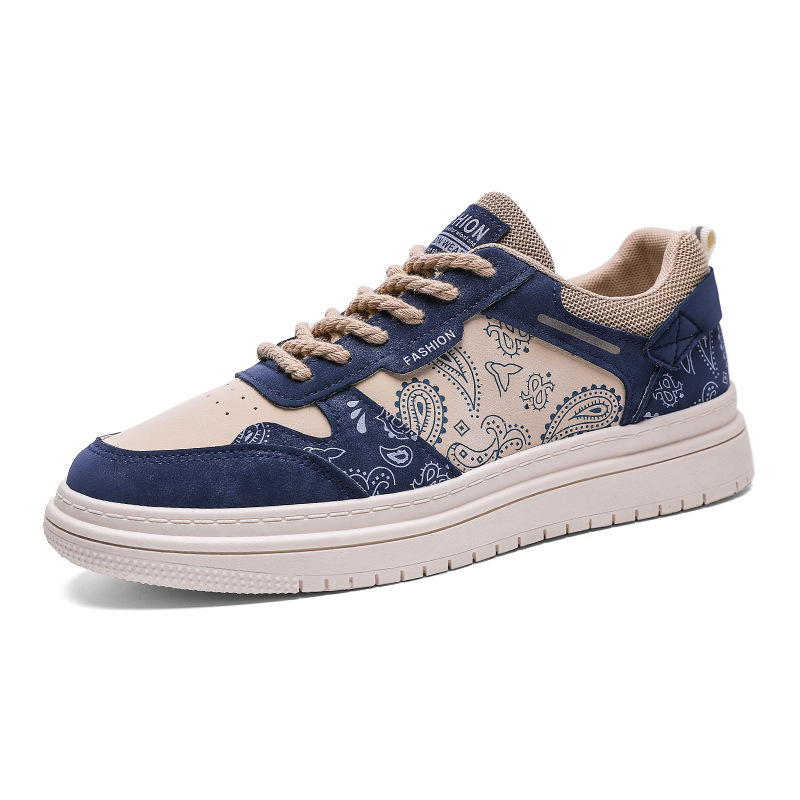 New Paisley Shoes All-match Fashion Low-top Spring Canvas Sports Board Shoes - Image 2