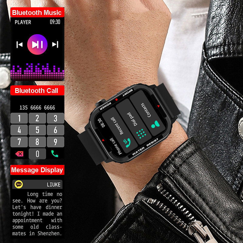 Bluetooth Sports Smartwatch Blood Pressure Blood Oxygen Monitoring - Image 2