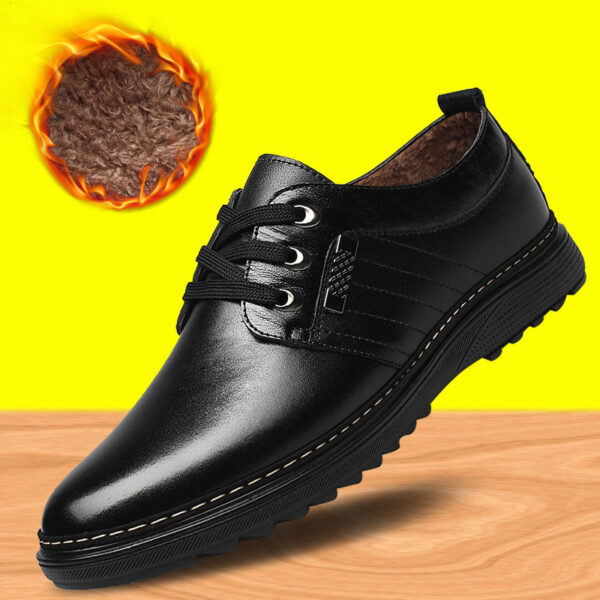 The new shoes shoes fall men's business casual shoes men shoes shoes round British Dad - Image 8