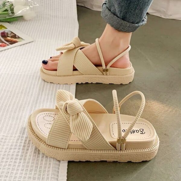 Women's Two Wear Flat Platform Sandals - Image 9