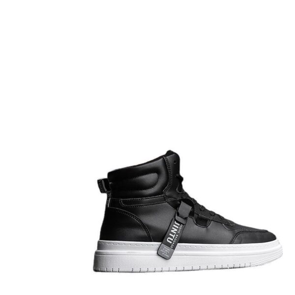 Korean Version Of The Tide Men's White Short Boots - Image 6
