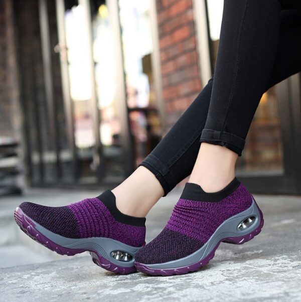 Casual Women's Lightweight Women's Platform Sneakers - Image 6