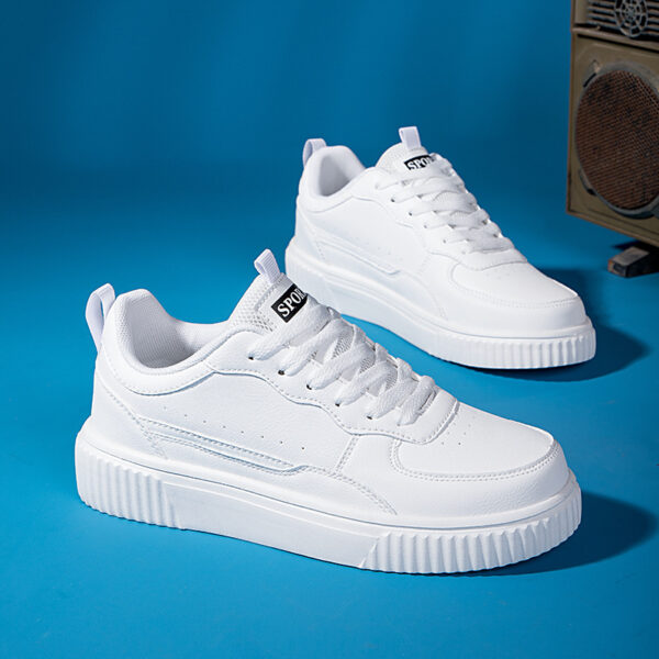 Breathable Versatile White Shoes Korean Style For Students - Image 8