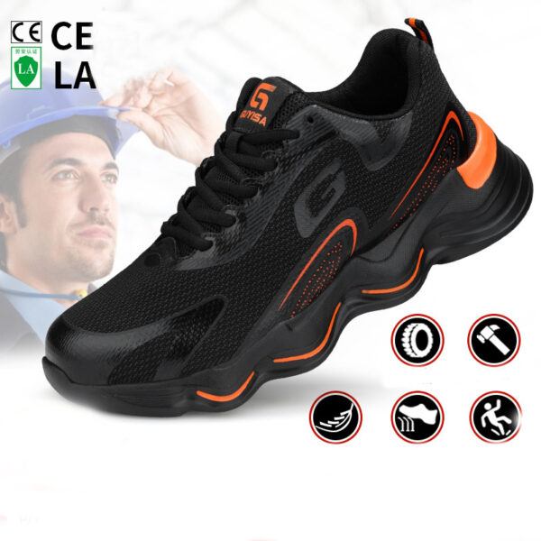 Steel Toe Shoes For Men Work Safety Shoes Nonslip Indestructible Sneakers - Image 5