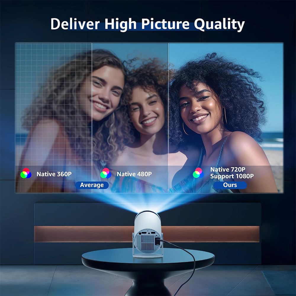Home HD Projector Bluetooth Portable Mini 4K Mini Phone Y5S Home Theater Projector - Image 7