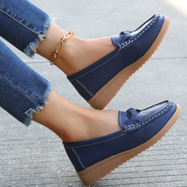 Women Flats Shoes Weave Design Soft Spring Summer Shoes - Image 3