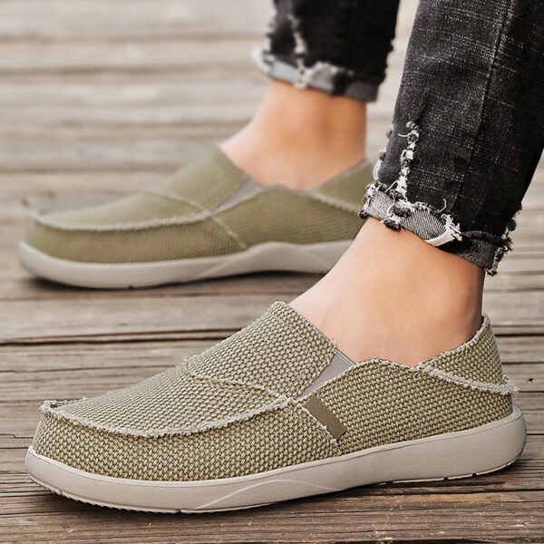 Stretch Strap Breathable Lightweight Canvas Shoes - Image 7