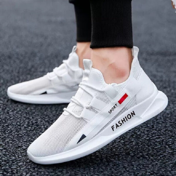 Sneakers fly knit men's shoes - Image 2