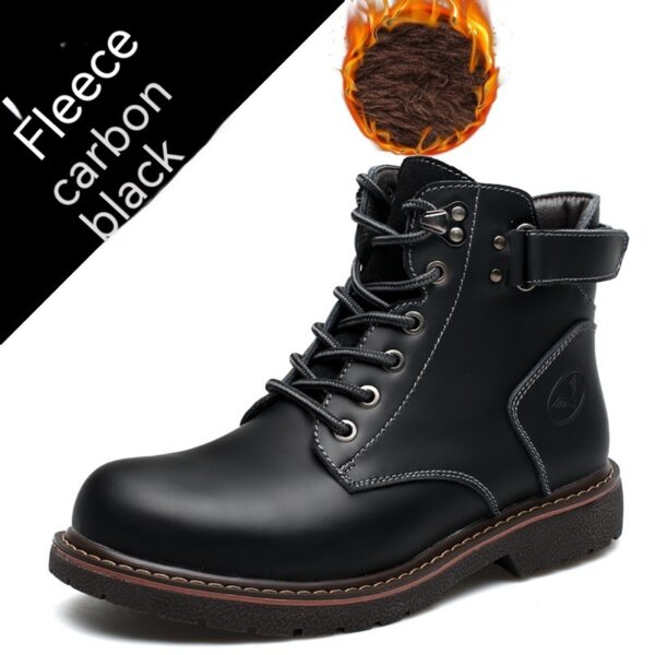 British Men Fleece-lined Martin Boots Casual Mid-top - Image 3