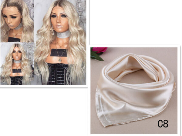 European and American blonde long curly wigs - Image 5