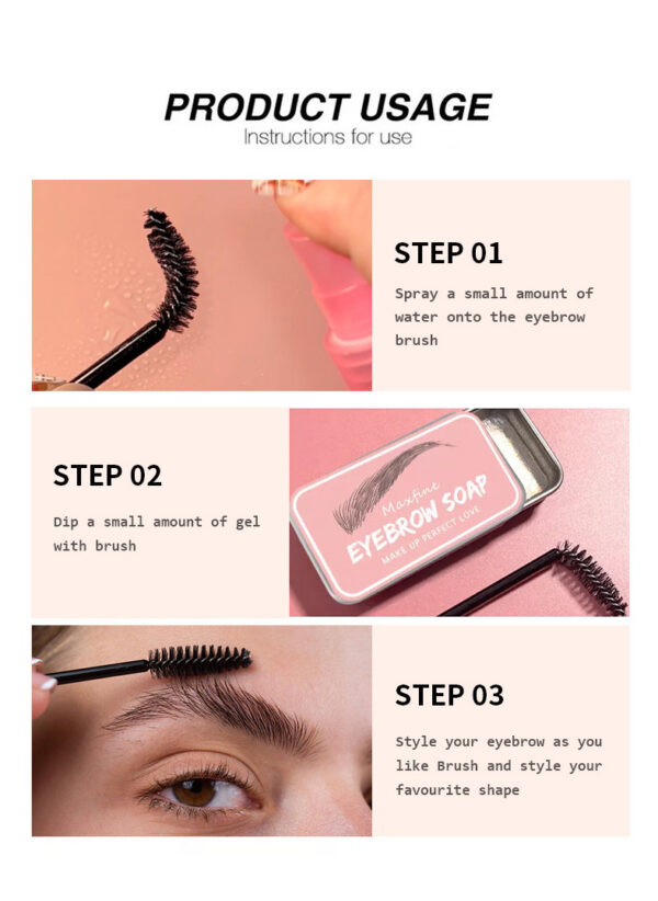 Refreshing Long-lasting Natural Shaping Eyebrow Cream - Image 4