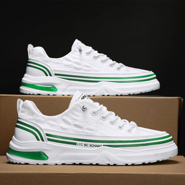 Youth Outdoor Sneakers Low-top Slip-on Casual Shoes Canvas White Shoes - Image 6