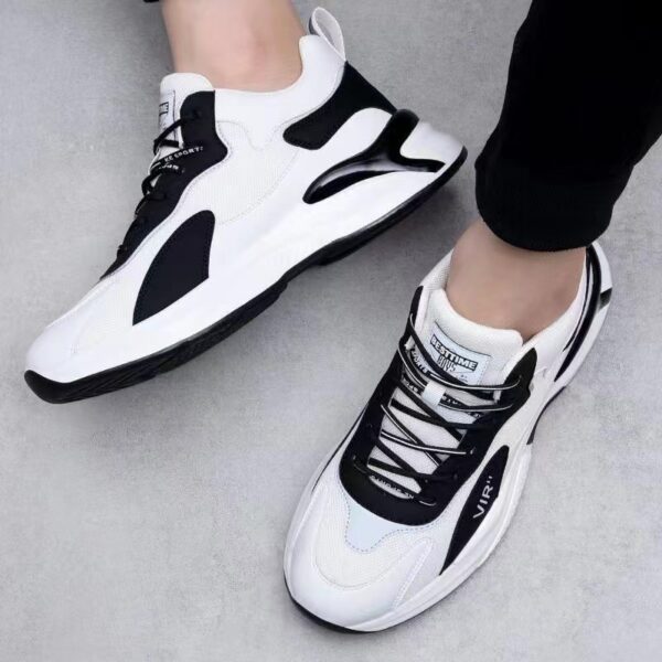 Fashion Black White Sneakers Casual Outdoor Lightweight Breathable Sports Shoes For Men - Image 10