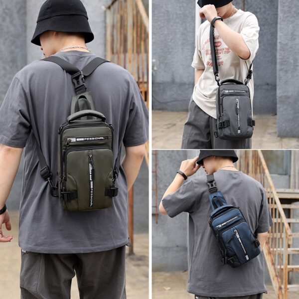 Crossbody Bags Men Multifunctional Backpack Shoulder Chest Bags - Image 4