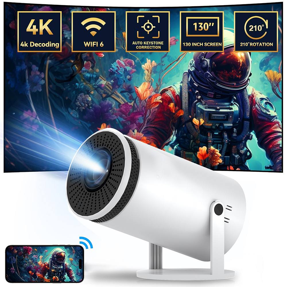 Home HD Projector Bluetooth Portable Mini 4K Mini Phone Y5S Home Theater Projector - Image 6