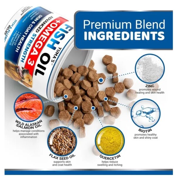 Omega 3 Fish Oil For Dogs 170 Chews Skin And Coat Supplement Omega 3 For Dogs Dry - Image 5