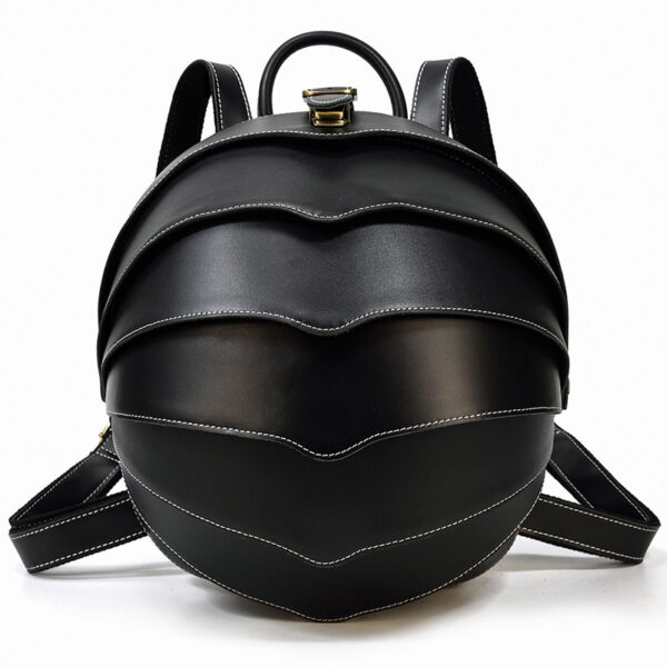 Vintage Leather Creative Backpack Personality Beetle - Image 3