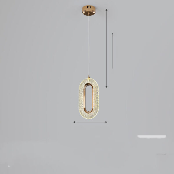 Light Luxury Postmodern Extremely Simple Head Small Chandelier - Image 7