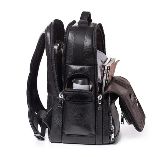 Travel Backpack Genuine Leather Men - Image 4