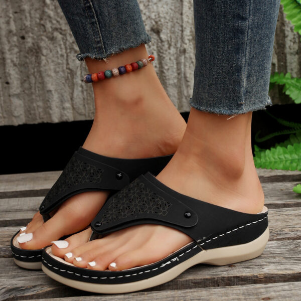 Thong Sandals Summer Flip Flops Women Outdoor Slippers Beach Shoes - Image 9
